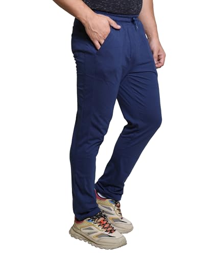 Image of Track Pant for Men - Polycotton Joggers, Gym Pants & Lowers for Men with Adjustable Waist, Moisture-Wicking Fabric & Pockets - Cargo & Ideal Sports Pajamas for Workout & Casual Wear