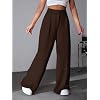 GRECIILOOKS Women Trousers for Women | Women Trousers | Women's High-Waisted Pant | Women Trousers Pants | Korean Trousers for Women (in, Alpha, 3XL, Brown)