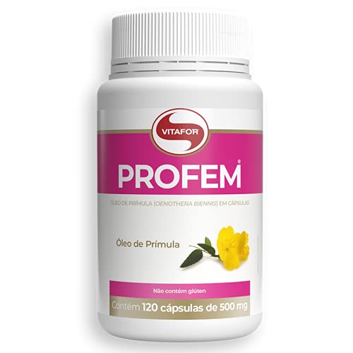 Kit 2 Óleo de Prímula Profem 500mg Vitafor 120 cápsulas