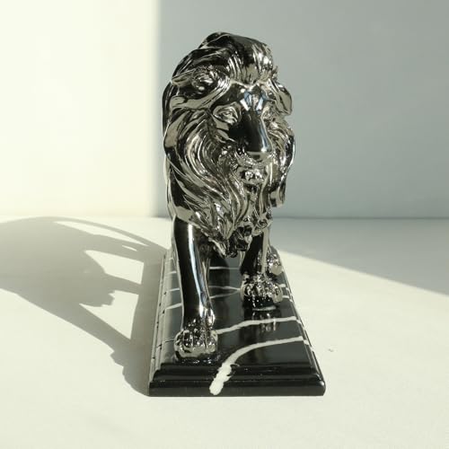 Escultura de León Lukitas en Resina para Decoración miniatura 3