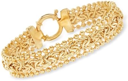 Ross-Simons Byzantine Beaded-Edge Bracelet