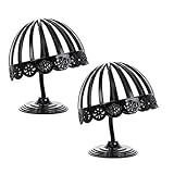 2 piezas Soporte de peluca de plástico negro Pelucas Metálicas Sombrero Soporte soportes de metal para pelucas Soporte para peluca Para sombreros de peluca, soporte decorativo para peluca para adultos