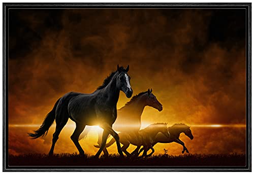 NWT Framed Canvas Wall Art for Living Room, Bedroom Horse Canvas Prints for Home Decoration Ready to Hanging - 24