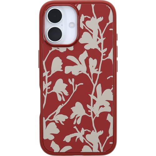 Image of OtterBox iPhone 16 Symmetry Series Case - Autumn Rust - Ultra-Thin, Sleek iPhone Case, Cute & Aesthestic Floral iPhone Case