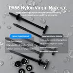 Mise à jour PA66 Boucle universelle de câble en nylon, 100 Pcs poids lourds auto-décollant UV Des attaches Zip résistantes pour le pare-chocs et le parage, 3.54 Noir de pouce