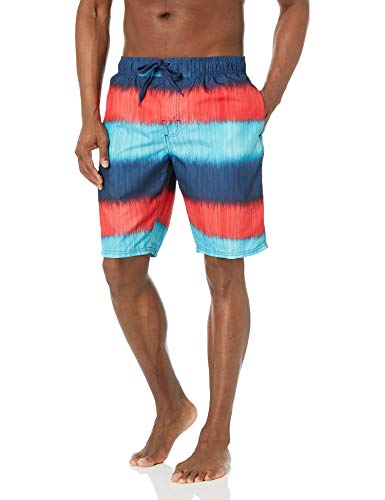 Image of Kanu Surf Men's Big Viper Extended Size Stripe Swim Trunk