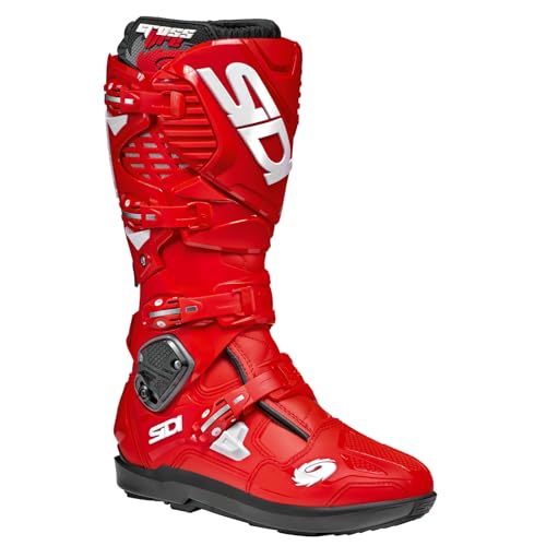 Image of SiDI | Offroad Motorcycle Boots, Professional Motocross Boots for Men CROSSFIRE 3 SRS, Adjustable and Replaceable Buckles, Flex System, Hyper Extension Block