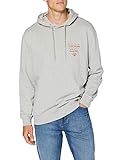 Knits Lee Mens Seasonal Logo Hoodie Hooded Sweatshirt, Grey Mele, L