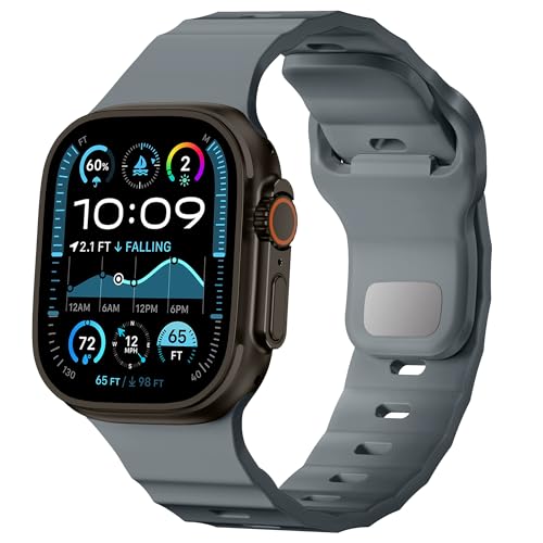 Bracelet FKM Bandletic pour Apple Watch Ultra: fluoroélastomère robuste et finitions haut de gamme
