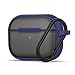 Produktbild CYRILL AirPods Pro Hülle, Color Brick Kompatibel mit AirPods Pro LED Sichtbar & Soft TPU mit halbdurchsichtige PC mit Karabiner Stoßfeste - Navy Blau