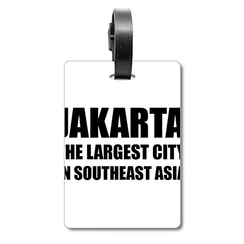 Jakarta Southeast Asia Largest City Luggage Bag Tag