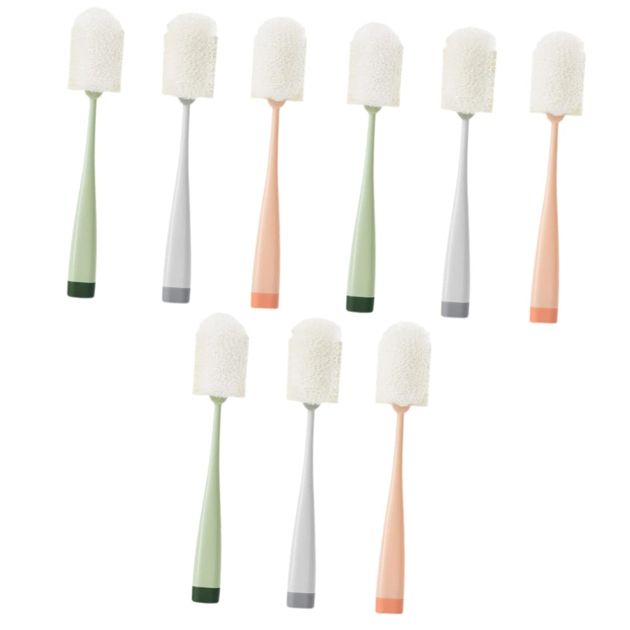 BESTYASH 3 Set Pennello A Tazza Lungo Strofinare Spazzola Per La Pulizia Delle Bottiglie D'acqua Pennello Per La Pulizia Della Cucina Spazzola Per Bottiglie Spugna 3 Pezzi*3