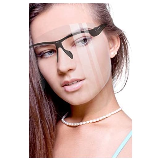 SUNNIE - Super Comfortable, Ultra Anti-fog, Nearly Indestructible and Stylish Glasses Face Shield (1 Frame and 1 Shield, Black)