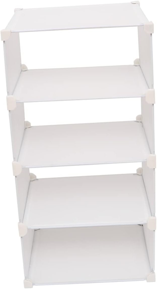 PRETYZOOM Practical Wardrobe Shelf Organizer Sturdy Resin Storage Rack for Clothes for Home and Bedroom