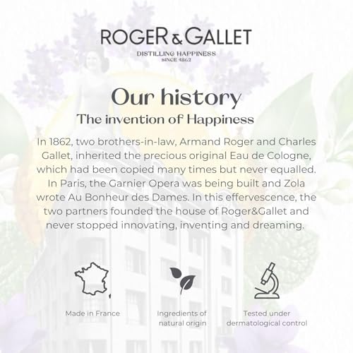 Roger&Gallet - Eau Parfumée Bienfaisante Néroli 30ml - Néroli Fleur d'Oranger Immortelle - 90% d'ingrédients d'origine naturelle