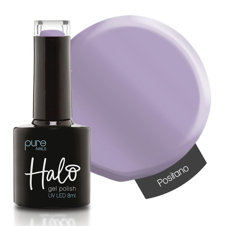 Halo Gel Polish 8ml - Positano. UV/LED Gel Nail Polish, Long Lasting & Easy To Apply. Nail Art Colours For Manicure & Pedicure. Gel Polish For Professional & Home Use.