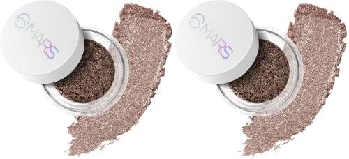 Image of MARS Starlit Pot Eyeshadow (3.0gm) (SHADE-01) | Shimmer Finish | Duo-Chrome Hue Shine | Long-Lasting | Smooth Texture | Mess-Free Application | Travel-Friendly | Easy To Use (Pack of 2)