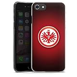 DeinDesign Hard Case kompatibel mit Apple iPhone SE (2020) Schutzhülle transparent Smartphone Handy Hülle Eintracht Frankfurt Offizielles Lizenzprodukt Wappen