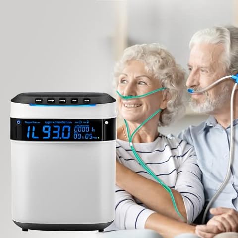 High-Performance Oxygen Concentrator, Creliver Upgraded Oxygen Unit 1-7L/min 93% High Purity, 24h Oxygen Supply, 2-in-1 Radio Remote Control Function,Ultra Low Noise for Home, Office use Cover