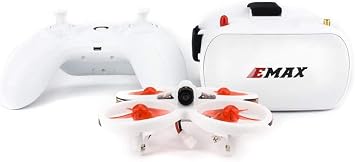 EMAX EZ Pilot Drone RTF Kit, Drone with 600TVL CMOS Camera, 25mw Video Transmission, Mini Drone with Goggles and Transmitter for Kids Adults and Beginners