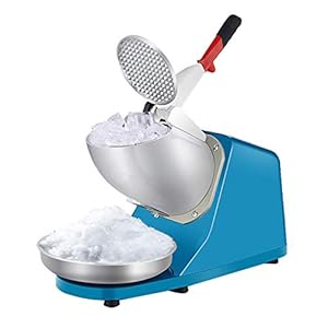 LIXBB Yanglou IJsblokjesmachine, krachtige roestvrijstalen ijssnijder, sneeuwregelmachine, elektrische scheerijsmachine (176 lbs/HR ijs-scheer) productcode: ZBJQ-59