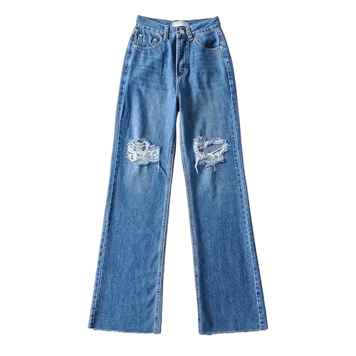 Jean lâche femme ZDJSWJ fini la rigidité avec ce pantalon droit casual