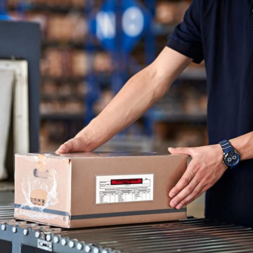 Raylu Paper® - Dokumententaschen, selbstklebend, für Versandliste, transparent, mit Selbstverschluss, 1000 Stück (Größe A6)