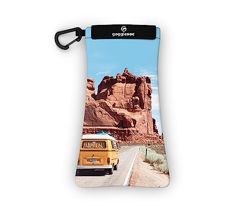 Image of GOGGLESOC Sunnysoc Sunglass Case - Stretch Microfiber, Scratch Protection, Slim Sleeve, Soft Touch - Travel, Protection