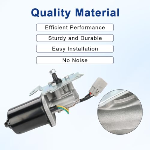 Image of Front Windshield Wiper Motor Compatible with Toyota Corolla 93-97