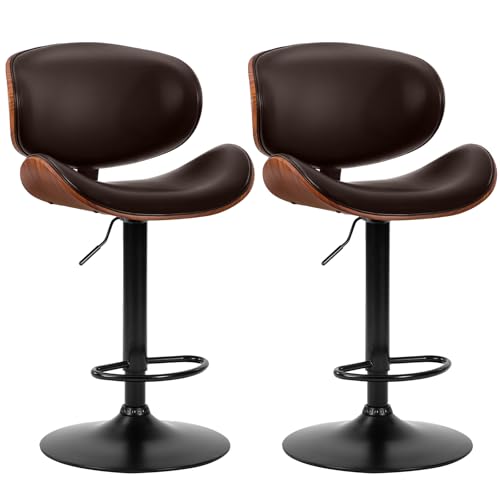 DUMOS Swivel Bar Stools Set of 2