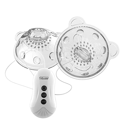 1 par massageador de mamilo vibratório sugadores de mamilo com estimulação rotacional de 360 ° 10 mo
