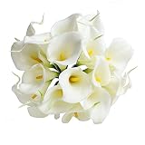 Homoyoyo 10pcs Wedding Decor Green Home Decor Fleur De Lis Decor Calla Lily Artificial Flower Artifi