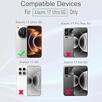 Ibywind Schutzfolie für Xiaomi 17 Ultra 5G,2 Stück 9H Panzer-Glas,mit Metall-Kameraschutz,einfache Installation,unterstützt Fingerabdrucksensor,anti-kratzer,blasenfreiheit,Bruchsicher,Öl resistent – Ansicht 2