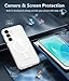 FNTCASE for Samsung Galaxy S25-FE Case: Magnetic Clear Military Grade Drop Protection Anti Yellowing Cell Phone Cover - Rugged Shockproof Protective Bumper Transparent Phonecase