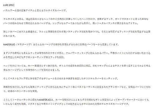 レイドジャパン(Raid Japan) MASTERJIG (マスタージグ) 11g 02.ブラックブルー (MJ02-BLACK-BLUE) 3枚目