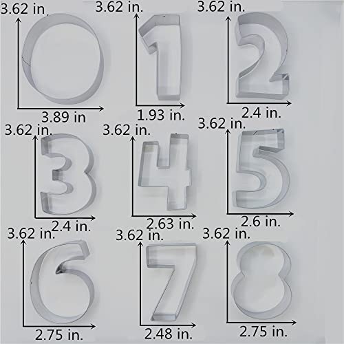 Liliao Number 3 Cookie Fondant Biscuit Cutter For Birthday/Anniversary/Special Day - 2.4 X 3.6 Inches - Stainless Steel #TOP3