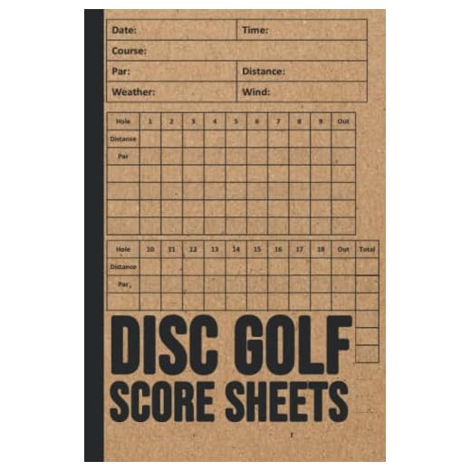 Disc Golf Score Sheets: 100 Disc Golf Score Card For Golfers - Gift Idea for Golf Lovers - Small Print 6" x 9" Inches