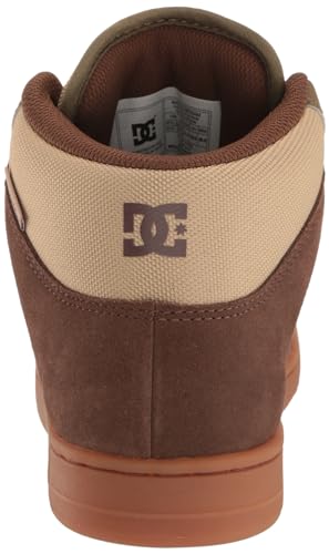DC Tênis de skate masculino Manteca 4 resistente à água para inverno de cano alto, Dk Choc/Military,