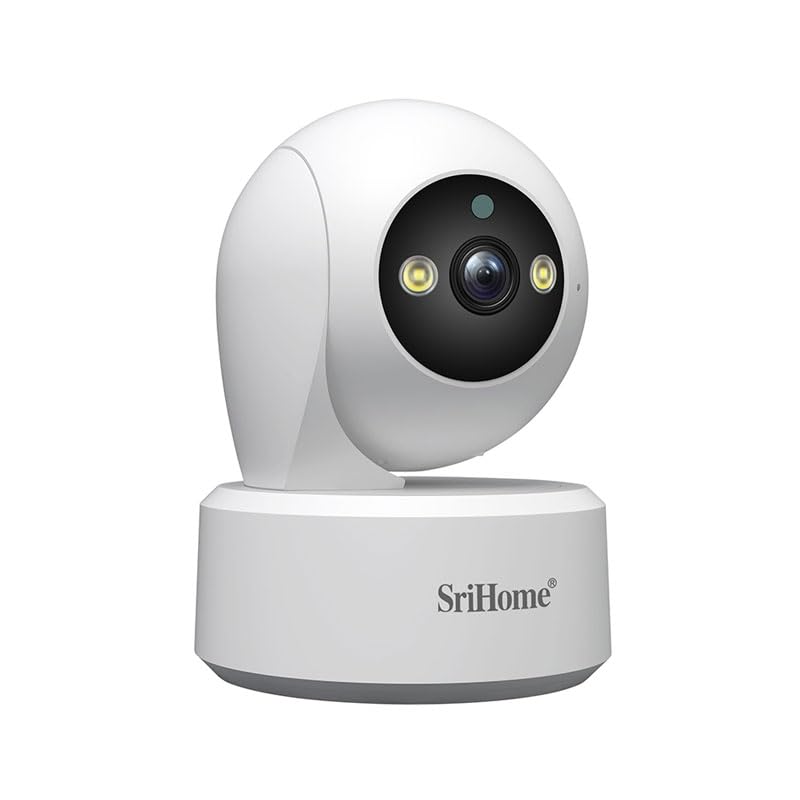 OBA SH064 Cámara de vigilancia WiFi 8 MP 4 K: Audio 2 vías, detección Humana/llanto, Zoom ditital 3X, PTZ 360 Grados visión Nocturna, Dual Band, Hotspot Ap, H.265