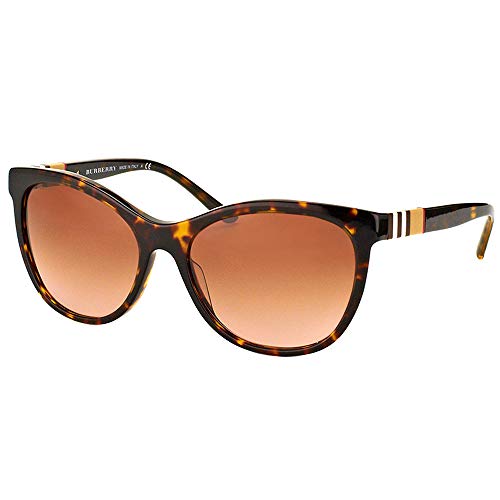 Preisvergleich Produktbild Burberry Unisex BE4199 Sonnenbrille, Mehrfarbig (Gestell: Dunkles Havana, Gläser: braun-verlauf 300213), Large (Herstellergröße: 58)