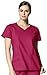WonderWink Women's Wonderflex Charity Scrub Top, Crimson, Medium