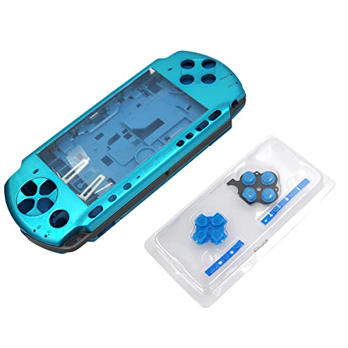Ostent Full Housing Shell Faceplate Case Repair Replacement For Sony Psp 3000 Console Color Blue #TOP12