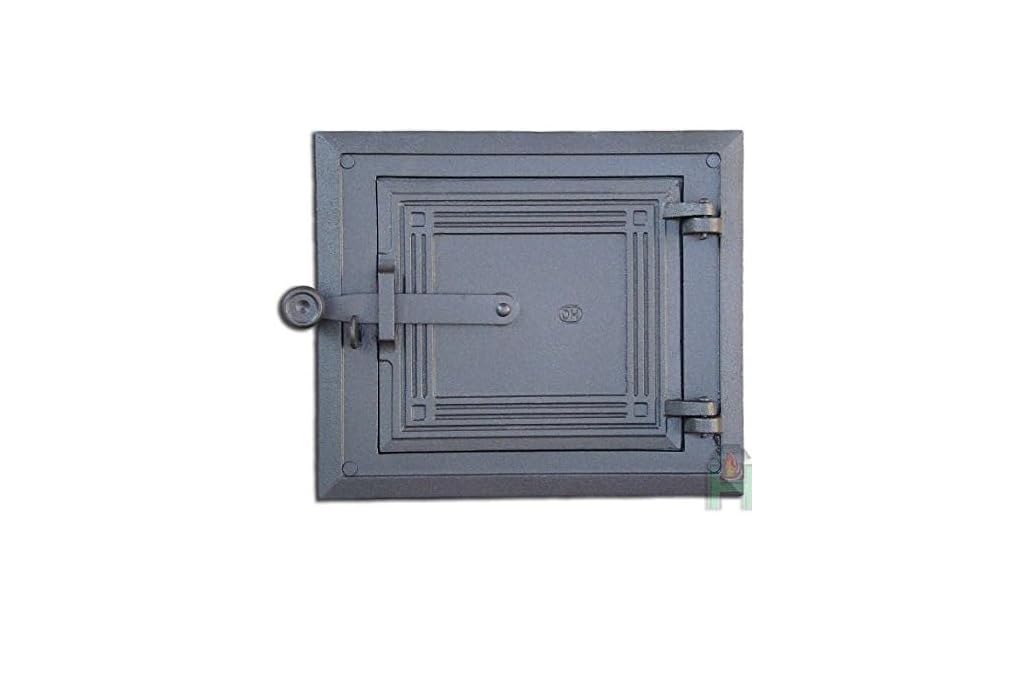 Ovendeur voor de kachel of oven temperatuur meter, kachel is van gietijzer