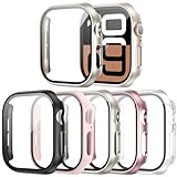 Haojavo 5 Pack for Apple Watch Series 11 Series 10 42mm Screen Protector Case, PC Hard Cover with Tempered Glass Film Ultra-Thin Slim Fit Scratch Resistant Protective Bumper for iWatch S11 S10 42mm