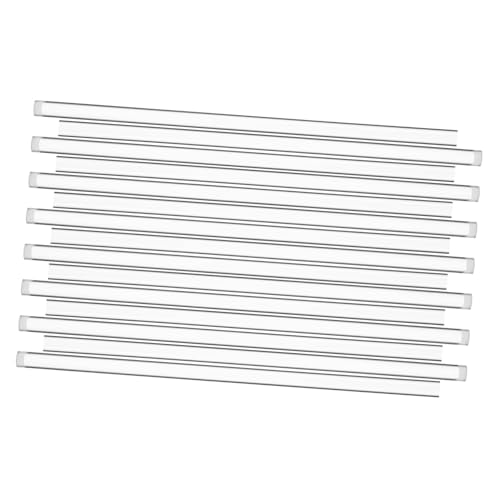 Bâtonnets acryliques transparente en cristal solide pour décors de gâteaux épurés