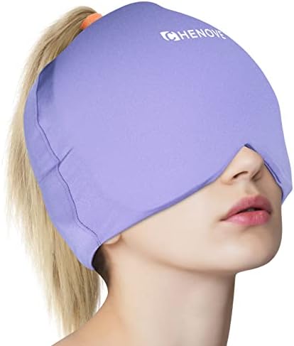 CHENOVE Yoga Silk Eyes Bag, Eye Compress Cold Therapy, Yoga & Stress Relief for Headache, Migraine Relief Cap for Tension, Puffy Eyes, Sinus & Stress, Pain Relief