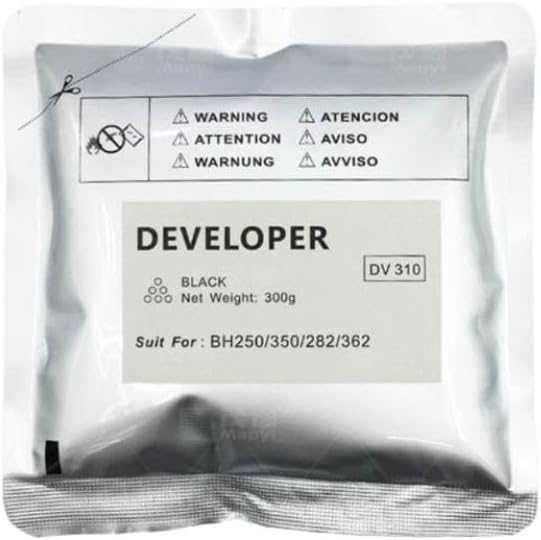 1PCS 300g Black Developer Powder Compatible with Printer Supplies BH250 350 282 362 for Part Number DV310