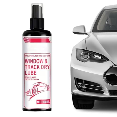 Automotive Grease | 100ML Stainless Steel Hinge Dry Lube,Waterproof Anti-Moisture Car Window Lubricant Spray - for Noise Reduction Stainless Steel Alloy Sliding Tracks Tractor Vehicle