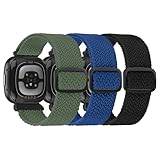 DKGKOO (3 unidades) de pulseras compatibles con Fitbit Versa 3/Versa 4/Sense/Sense 2, Nailon