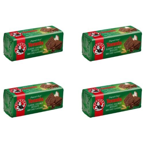 Bakers Tennis Choc Mint 200g | 4 Pack | (4 Pack, 4, Count)